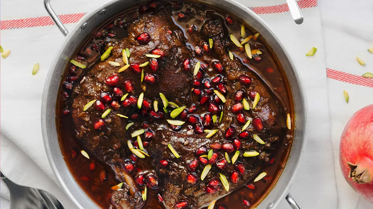 طرز تهیه مرغ ناردونی شب یلدا