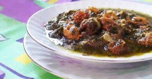 خورشت آلو اسفناج