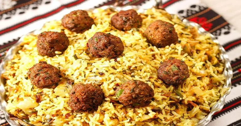 طرز تهیه کلم پلو شیرازی