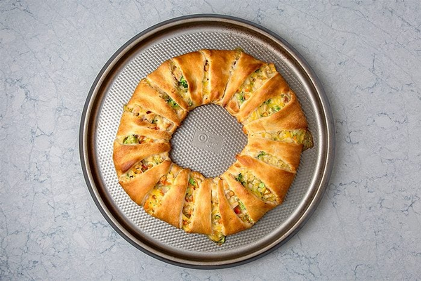چیکن چیز رینگ پخته شده در فر