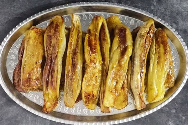 بادمجان سرخ شده برای خورشت