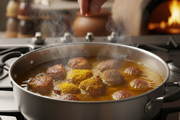 پخت گوشت قابلی پلو