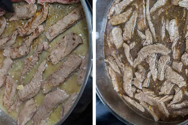 گوشت در تابه 
