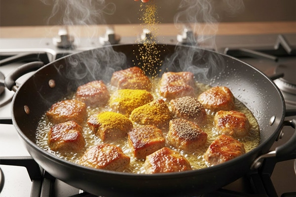 آماده کردن گوشت برلای قابلی پلو