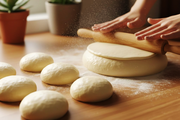 چانههای خمیر پیراشکی کرمدار