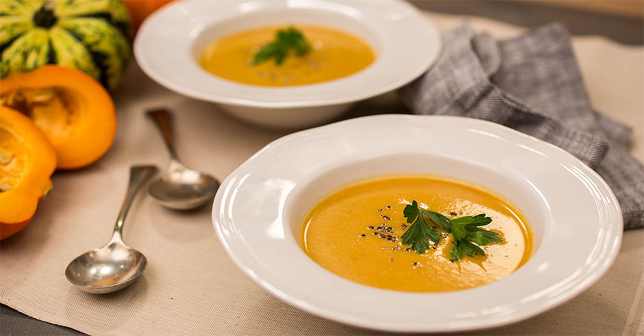 طرز تهیه سوپ کدو حلوایی رستورانی و خوشمزه - کتاب کاله