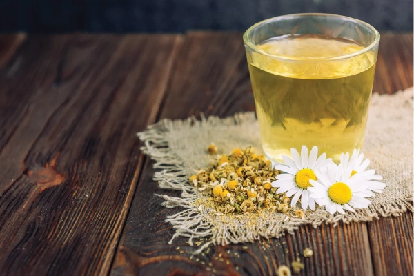 چای بابونه برای معده درد 