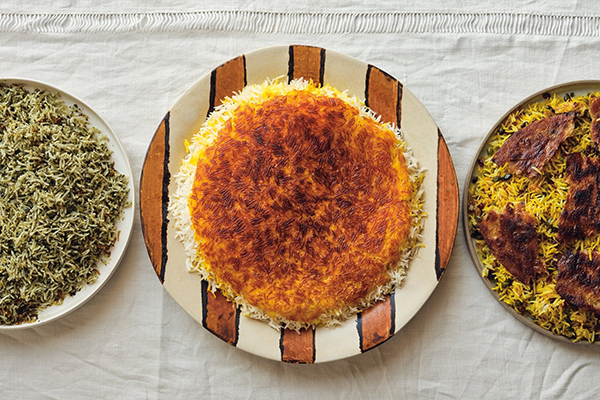 ظرف ته دیگ برنج ساده