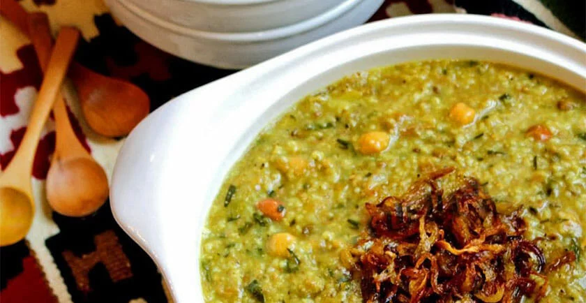 طرز تهیه آش سبزی شیرازی ، یک وعده خوشمزه