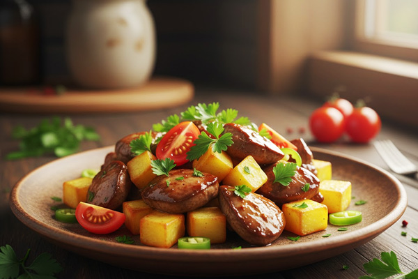 خوراک جگر مرغ