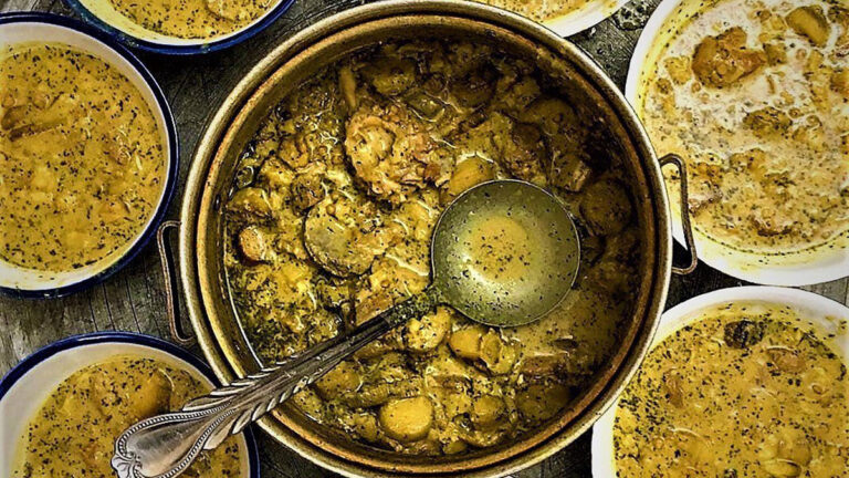 طرز تهیه آبگوشت بادمجان