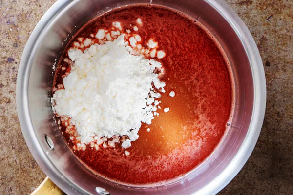 اضافه کردن نشاسته ذرت به آب هندوانه