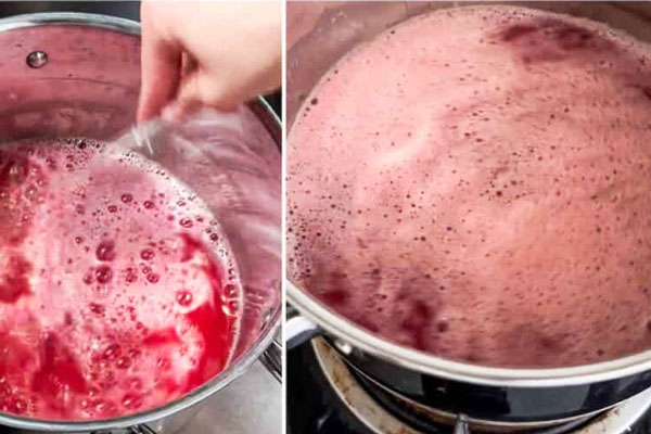 جوشاندن آب هندوانه در قابلمه