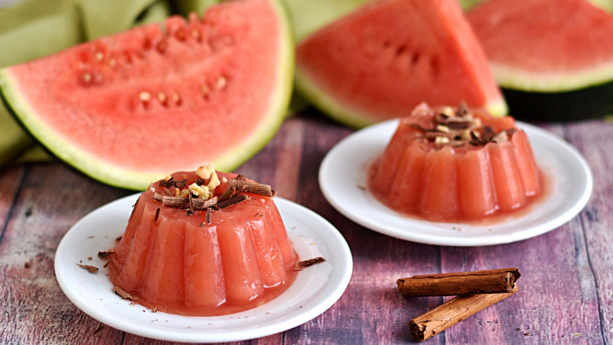 طرز تهیه پودینگ هندوانه