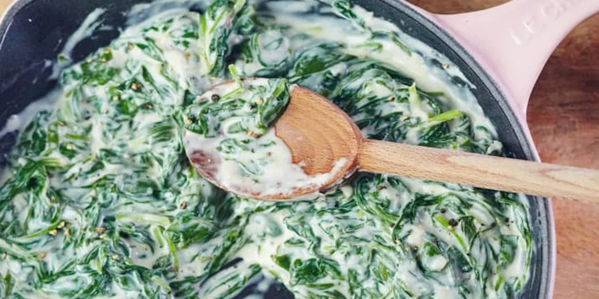 خوراک اسفناج خوشمزه