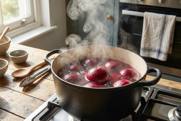 پخت چغندر در تهیه کیک لبو شکلاتی