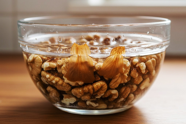 مغز گردوها را خیس کنید