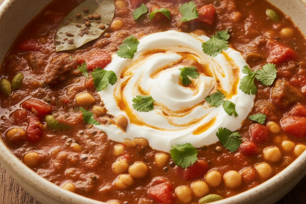 کاری نخود و ماست