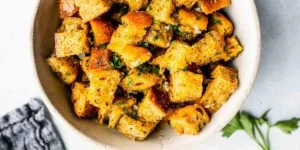 طرز تهیه نان کروتان خانگی کتوژنیک