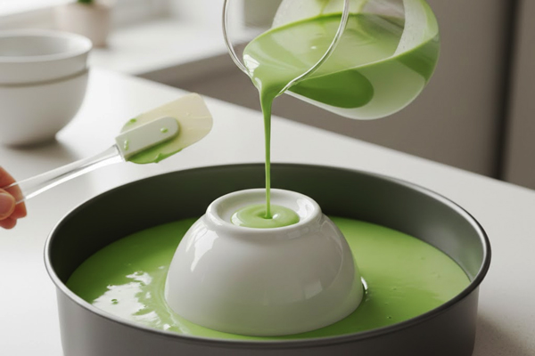 درست کردن قسمت سبز رنگ پاناکوتا برای افراد وگان