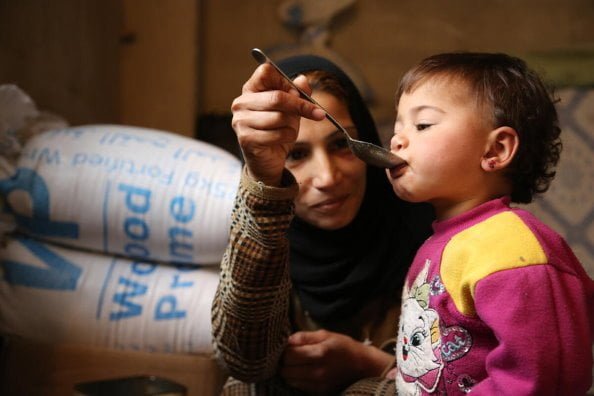 تغذیه آوارگان سوری 