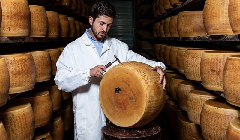 تست کیفیت پنیر پارمجانوی ایتالیایی 