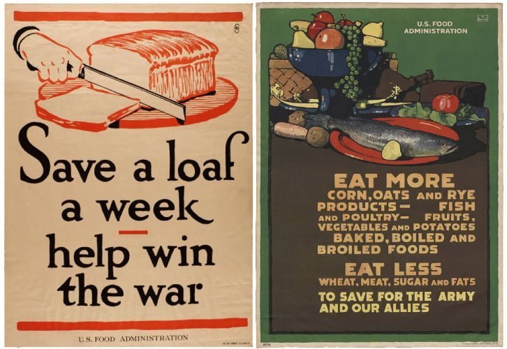 پوسترهای آموزش اهمیت نان در جنگ
