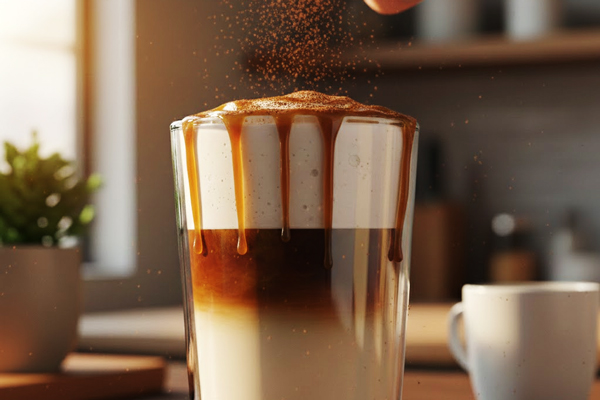 تزئین لاته ماکیاتو