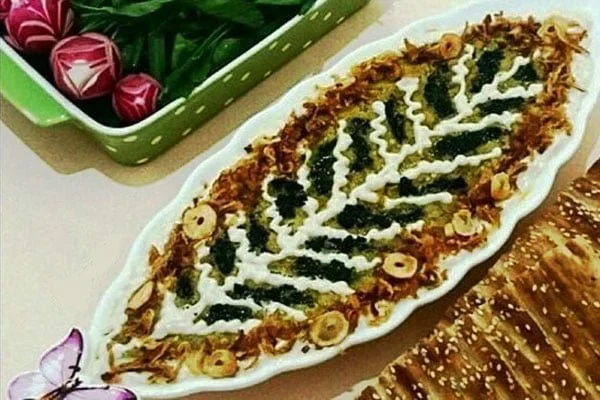 تزیین کشک بادمجان خاص