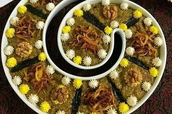 ظرف تزیین کشک بادمجانه