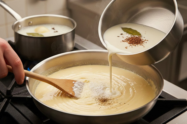 درست کردن سس بشامل