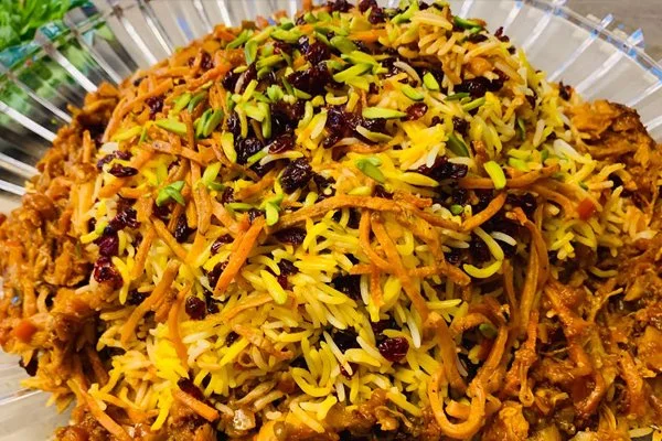 زرشک پلو با هویح