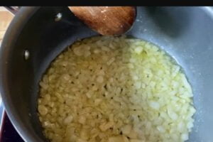 پیاز سرخ شده برای طرز تهیه کشک بادمجان مازندرانی