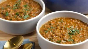 طرز تهیه عدسی لعابدار رستورانی