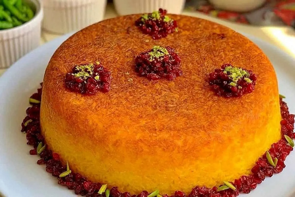 ته چین مرغ بدون فر