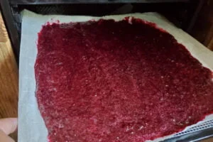 خشک کردن سریع لواشک آلبالو با فر