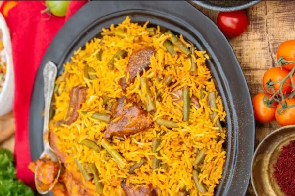 طرز تهیه لوبیا پلو با گوشت تکه ای