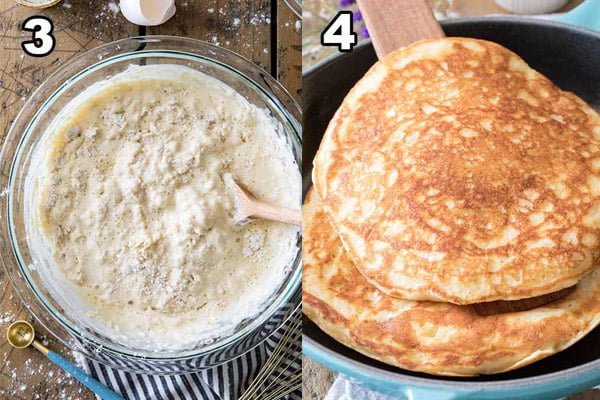 Making Buttermilk Pancake