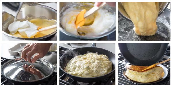 طرز تهیه سوفله با پنیر یک صبحانه با تخم مرغ