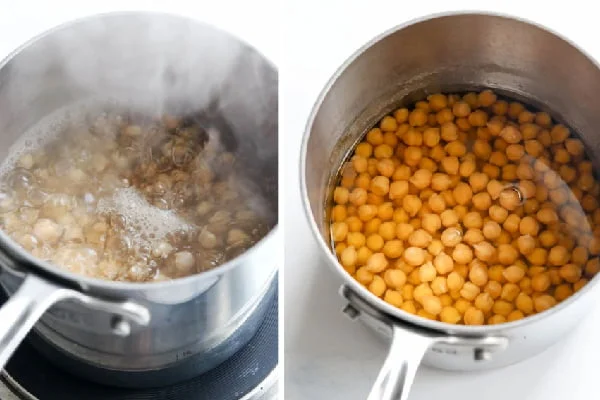 خیساندن و پختن نخود