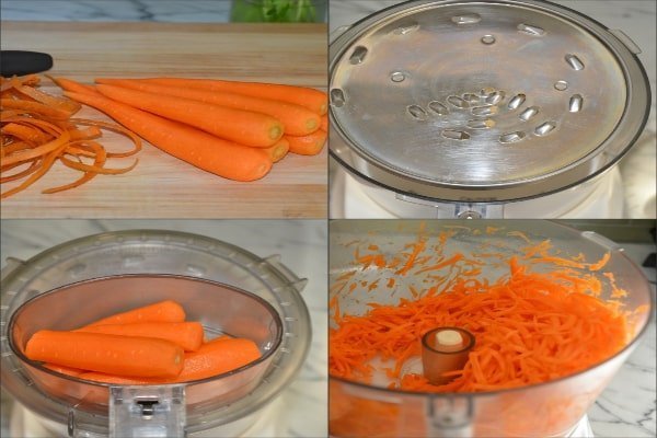چگونه رنده کردن هویج برای کیک هویج 