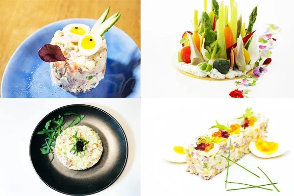 تزئین سالاد الویه