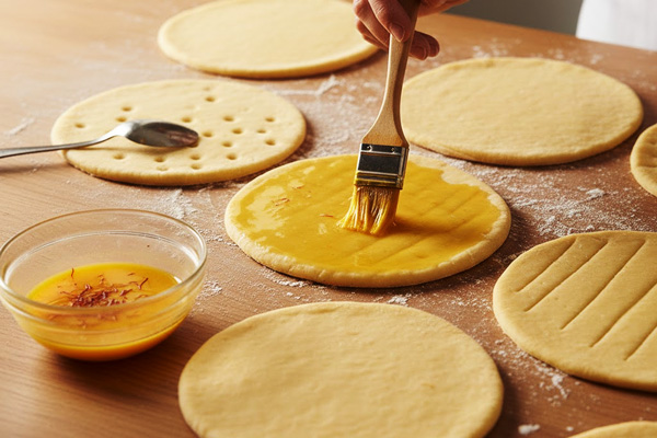 رومال کردن خمیر نان شیرمال شیرین