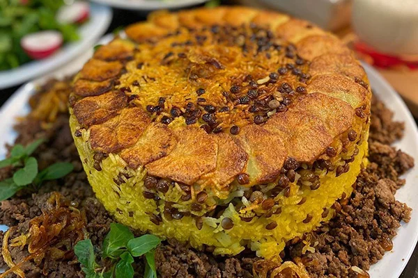 عکس عدس پلو مجلسی