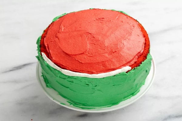 خامه کشی کیک هندوانه