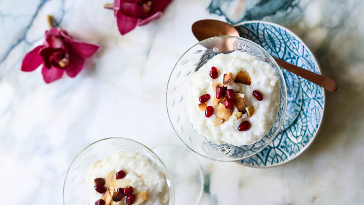 طرز تهیه شیر برنج با وانیل