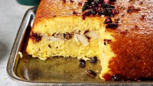 ته چین مرغ ساده و خوشمزه