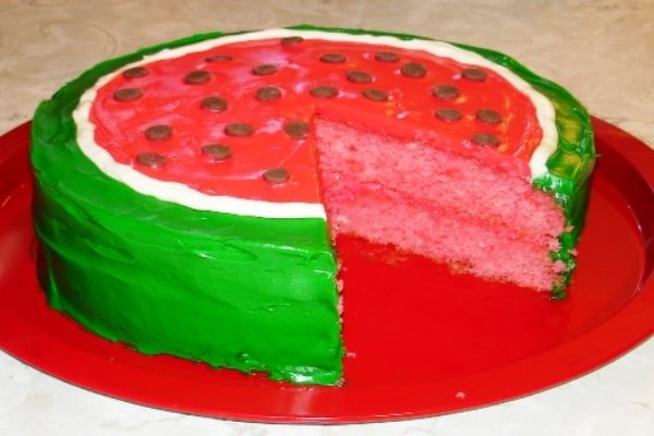 کیک هندوانه وگان