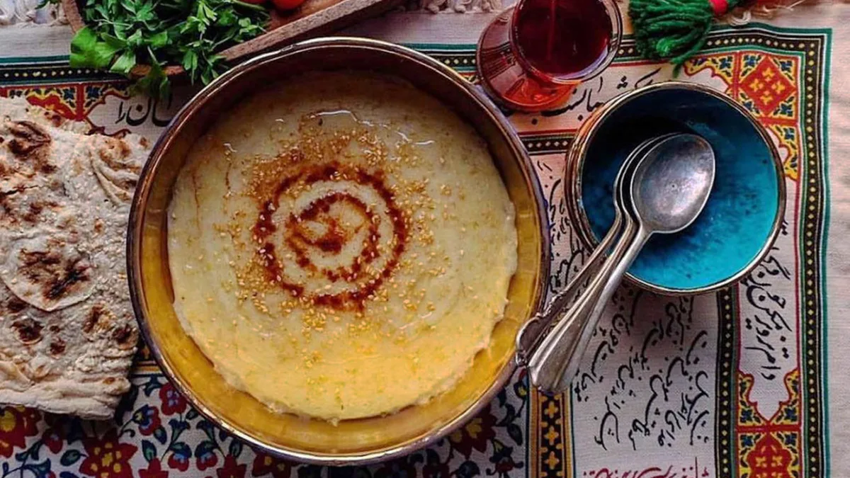 طرز تهیه حلیم گندم با قلم و آب قلم