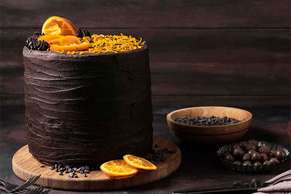 تزیین کیک با پوست پرتقال